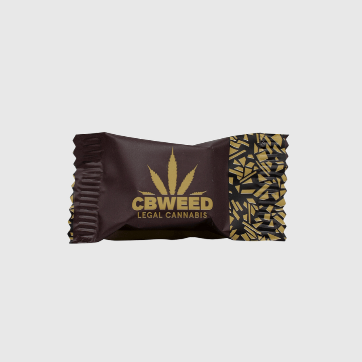 Bombom de Chocolate Preto com Sementes de Cânhamo