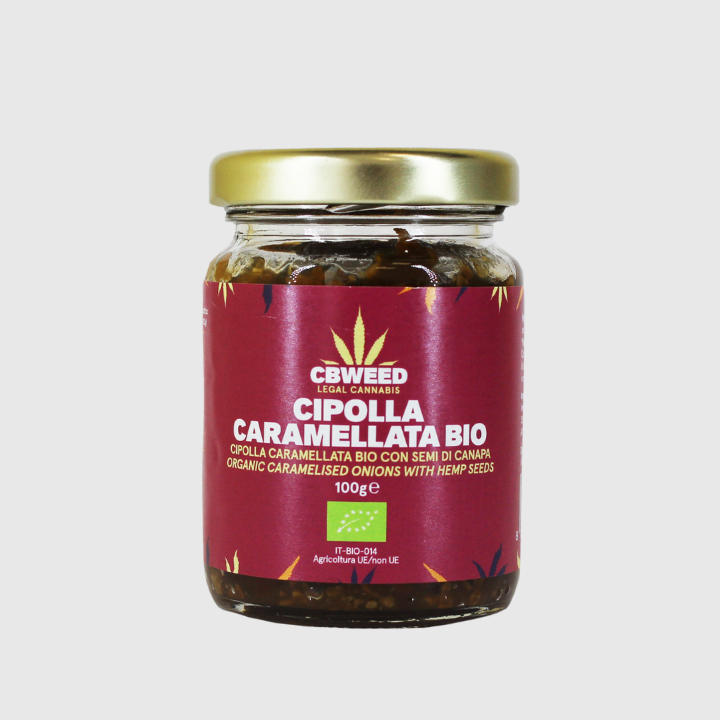 Cebola Caramelizada com Sementes de Cânhamo