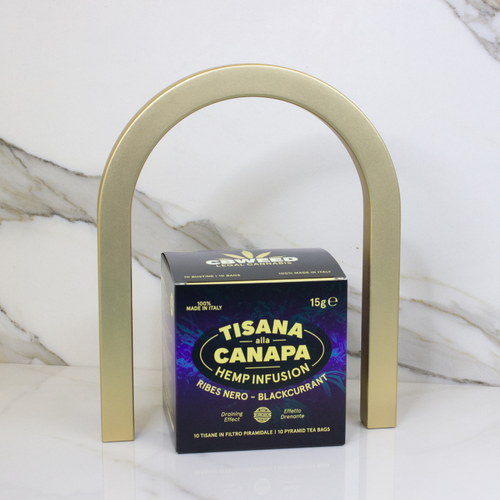 Chá de Cânhamo com Groselha-Preta