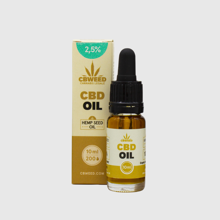 Óleo CBD 2,5% com Óleo de Sementes de Cânhamo