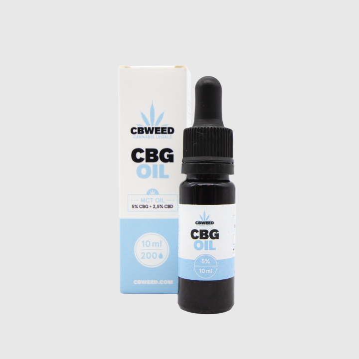 Óleo CBG 5% CBD 2,5% e MCT
