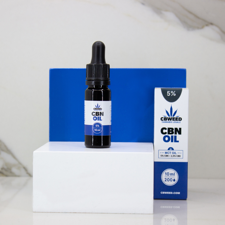 Óleo CBN 5% CBD 2,5% e MCT