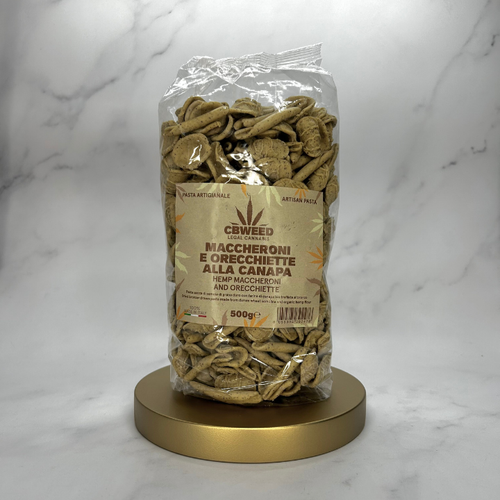 Massa Maccheroni e Orechiette de Cânhamo