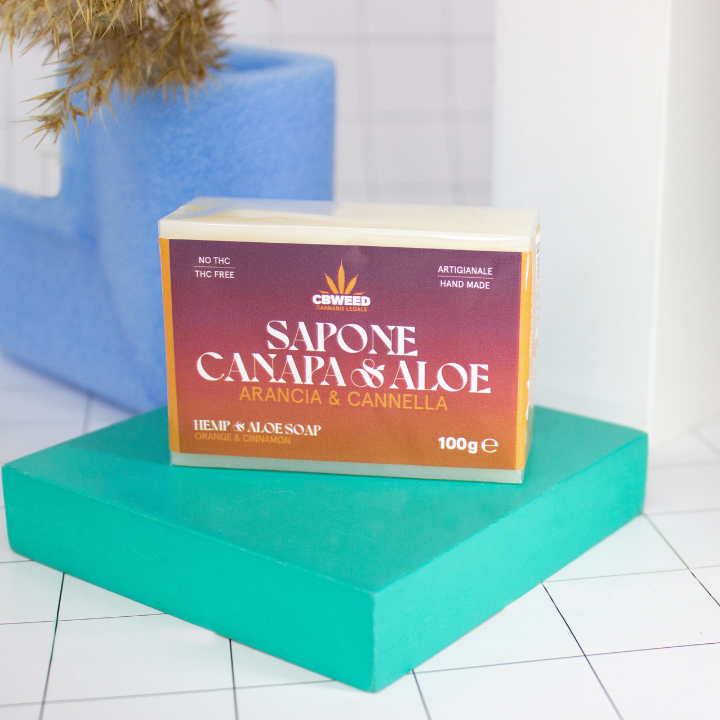 Sabonete Cânhamo & Aloe | Laranja & Canela