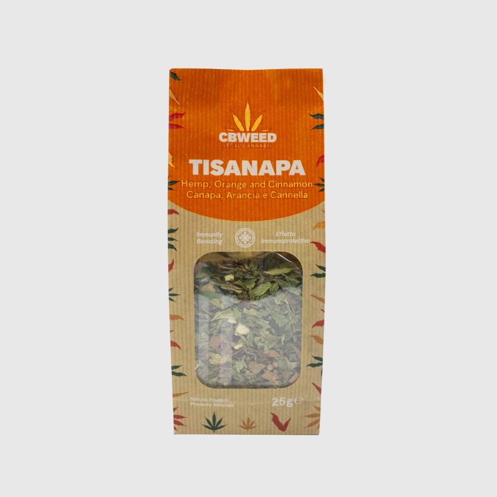 Tisanapa de Cânhamo com Laranja e Canela 25gr