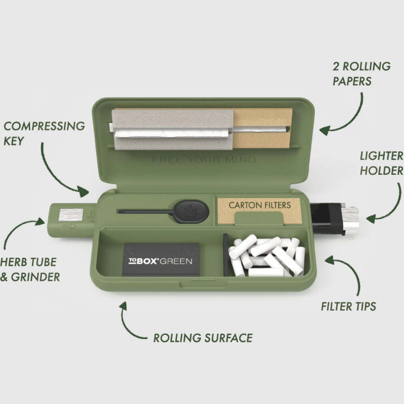 TOBOX Green | Estojo para Fumador